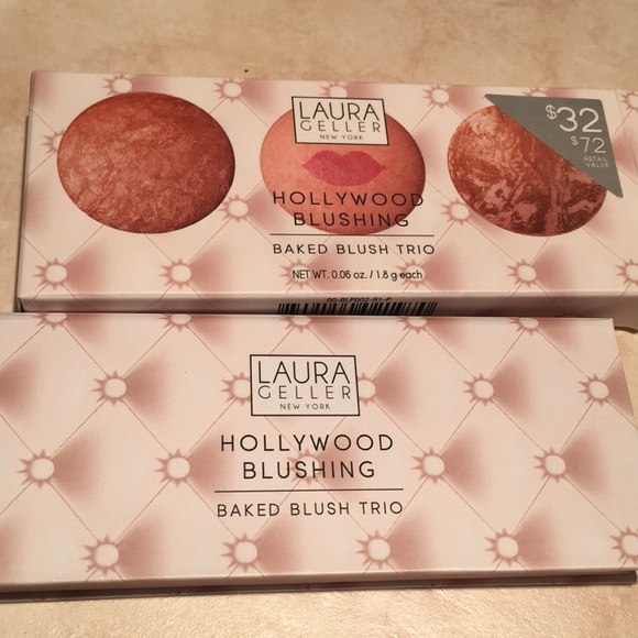 New Laura Geller Hollywood baked blush trio + eye - Picture 5 of 7